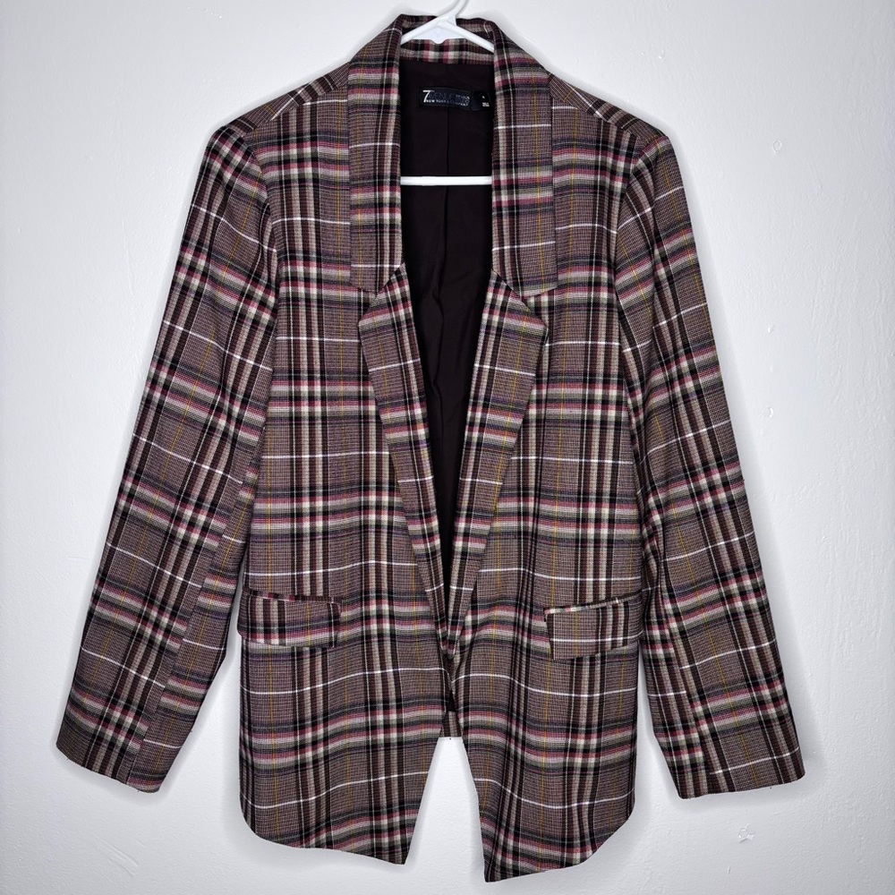 7th Avenue Plaid Blazer